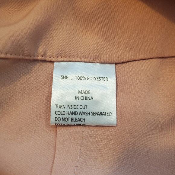 Shona Joy Light Pink Peach Cream Core Knot Draped Dress Sz 4 - Picture 8 of 9